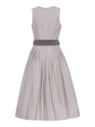 Berwin Maxi Dirndl 80cm Thekla taupe — back
