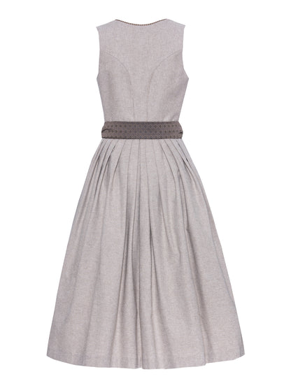 Berwin Maxi Dirndl 80cm Thekla taupe — back