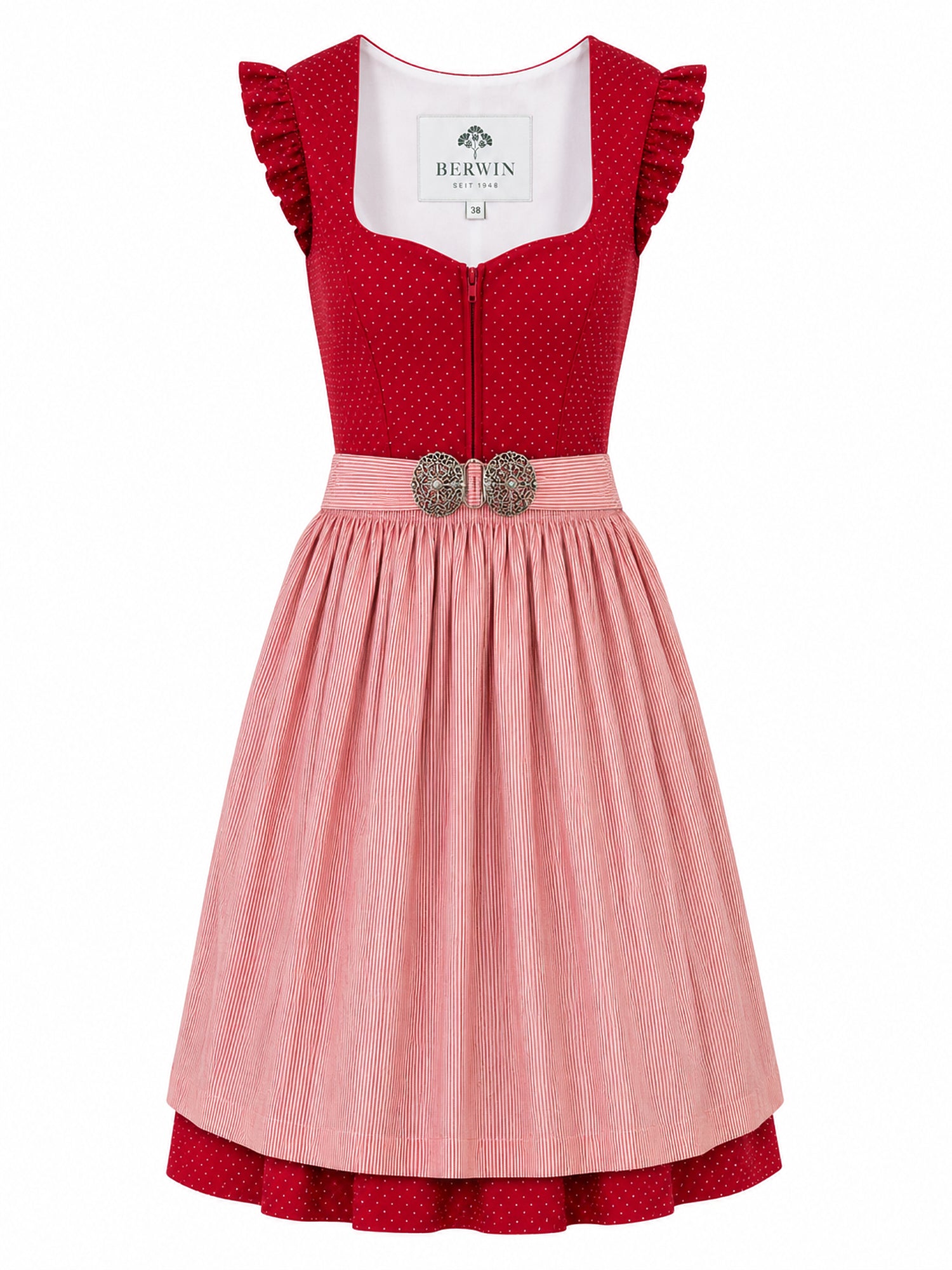 Berwin dirndl Kathi red front