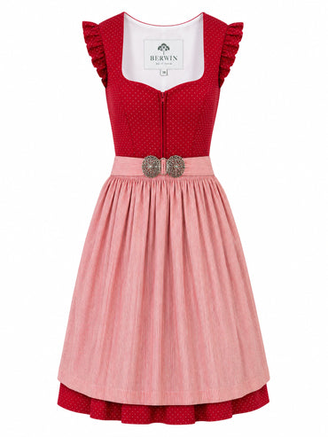 Berwin dirndl Kathi red front
