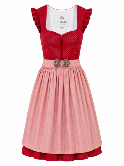 Berwin dirndl Kathi red front