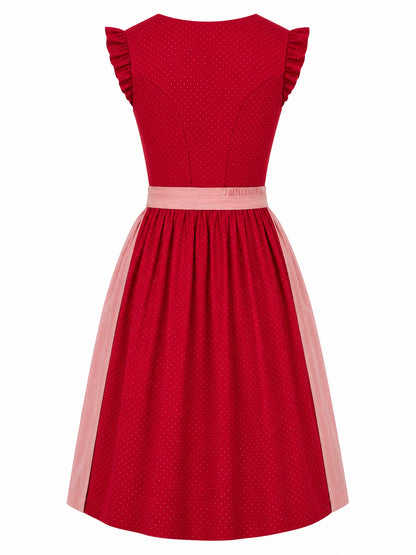 Berwin dirndl Kathi red dress without apron