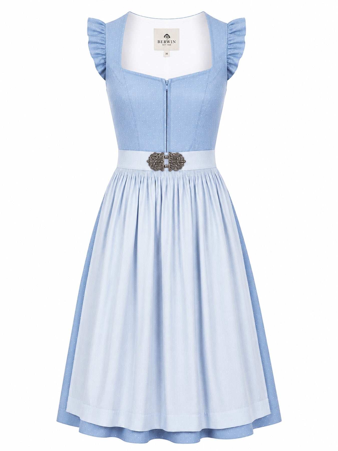 Berwin dirndl Anja light blue front