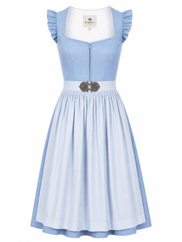 Berwin dirndl Anja light blue front