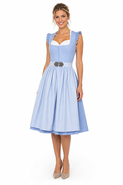 Berwin dirndl Anja light blue on model