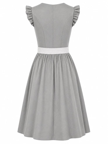 Berwin dirndl Silke silver-grey dress without apron