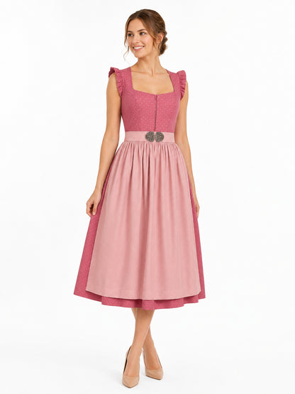 Berwin dirndl Leni pink on model