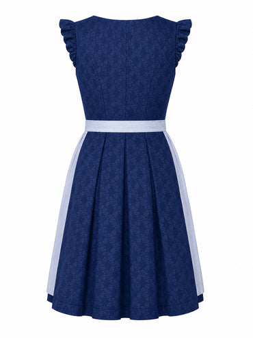 Berwin dirndl Katja navy blue dress without apron