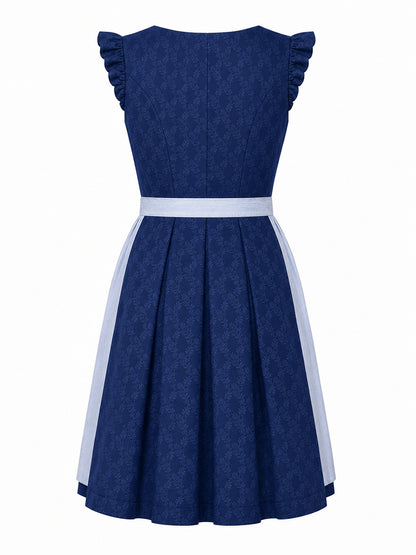 Berwin dirndl Katja navy blue dress without apron