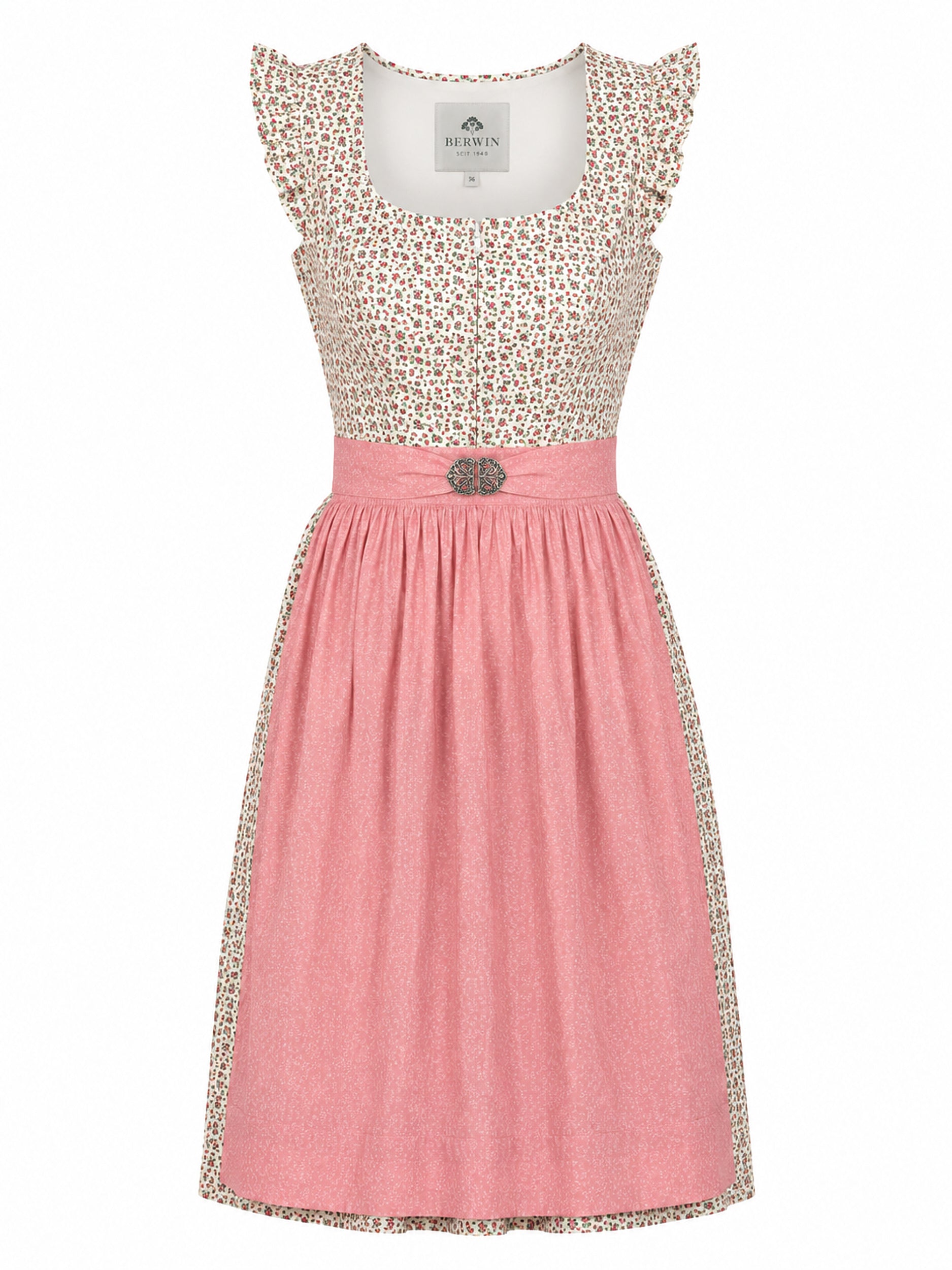 Berwin floral dirndl Mitzi pink front