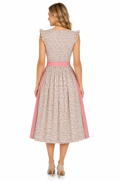 Berwin floral dirndl Mitzi pink back view