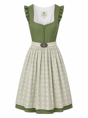 Berwin dirndl Resi olive green front