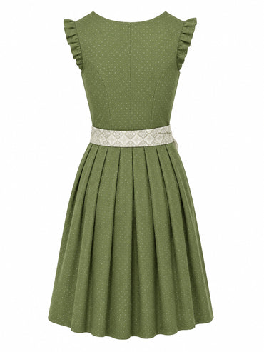 Berwin dirndl Resi olive green dress without apron