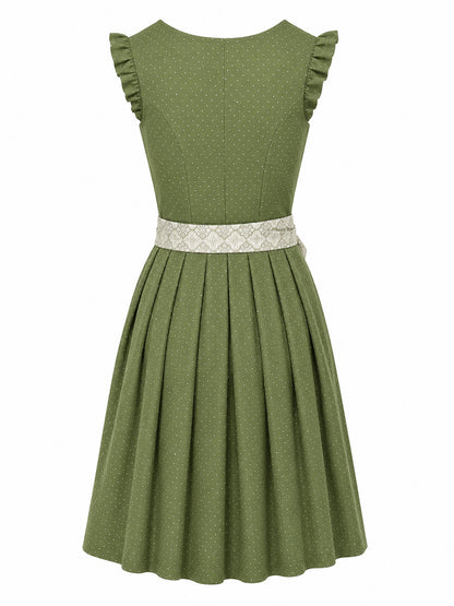 Berwin dirndl Resi olive green dress without apron