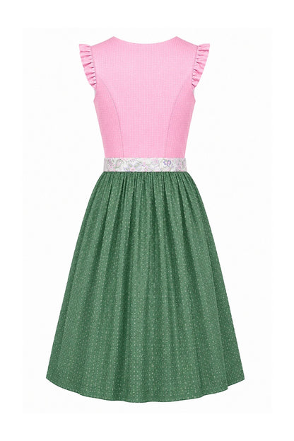 Berwin dirndl Hanne pink green skirt