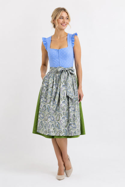 Berwin dirndl Jana light blue on model