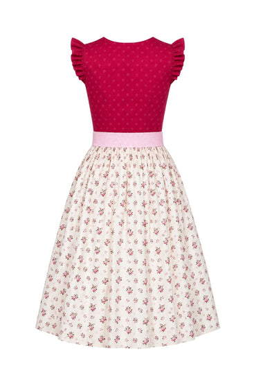 Berwin dirndl Steffi pink floral skirt