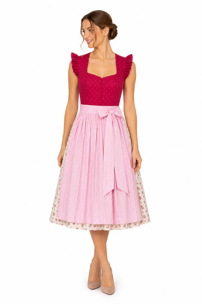 Berwin dirndl Steffi pink on model
