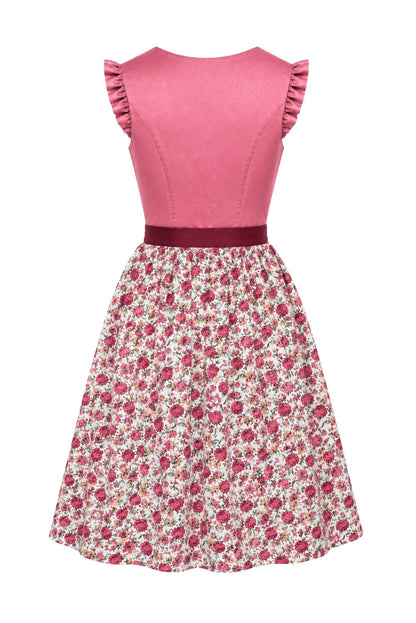 Berwin dirndl Magda berries rose print skirt