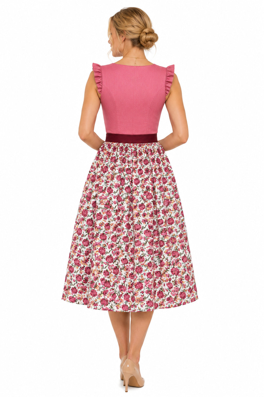 Berwin dirndl Magda berries back view
