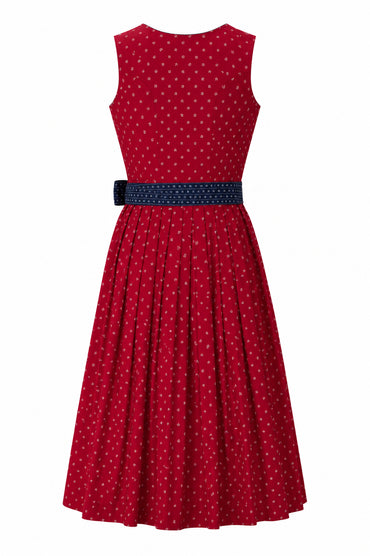 Berwin Long Dirndl 75cm Berta red — back