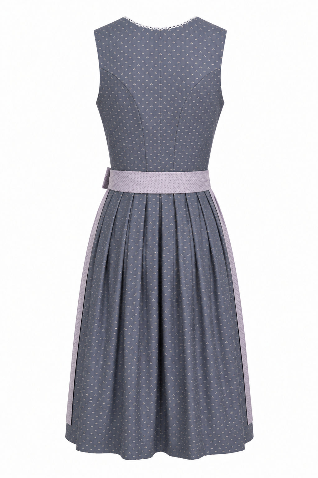 Berwin Long Dirndl 75cm Gisela anthracite — back