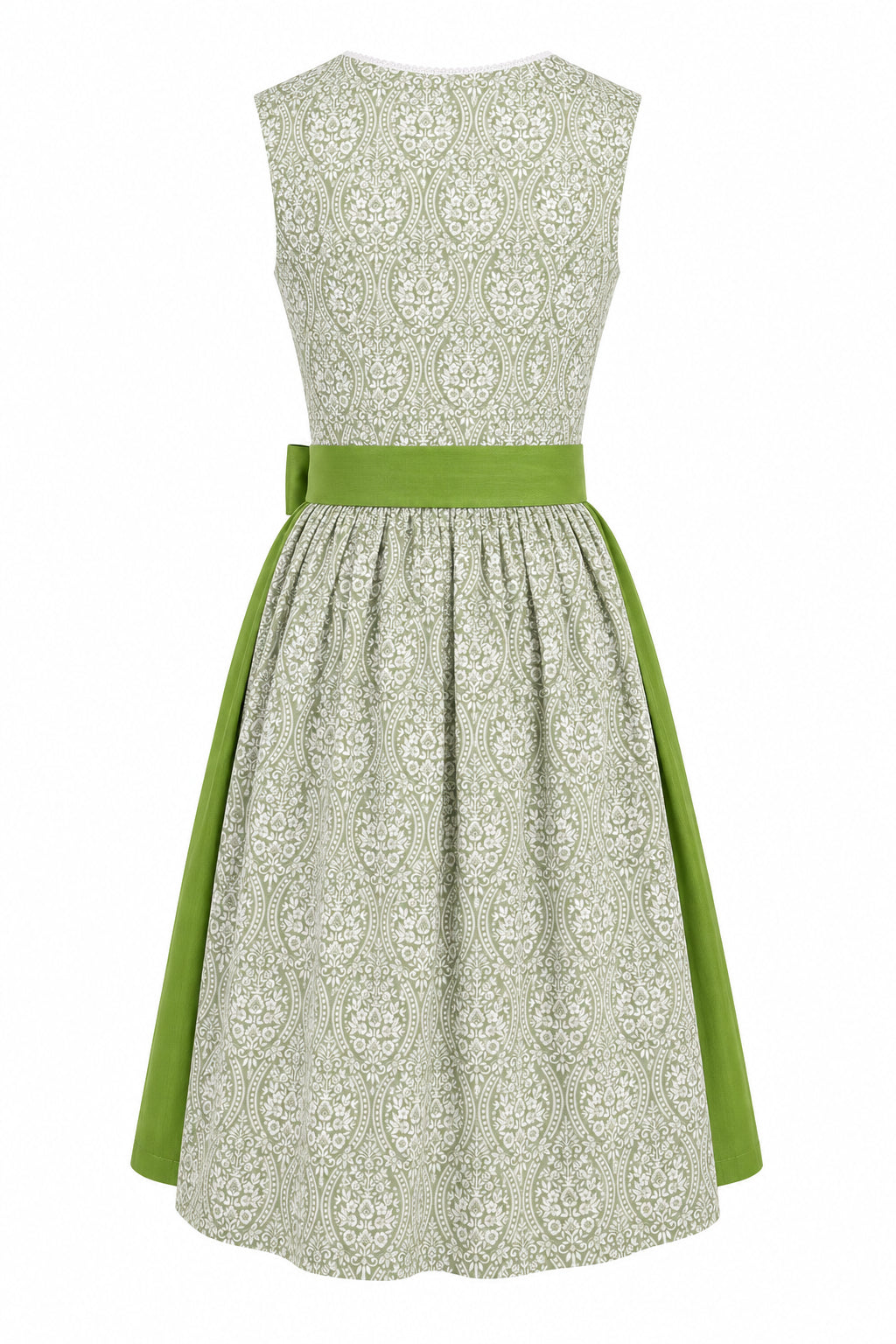 Berwin Long Dirndl 75cm Selma sage green — back