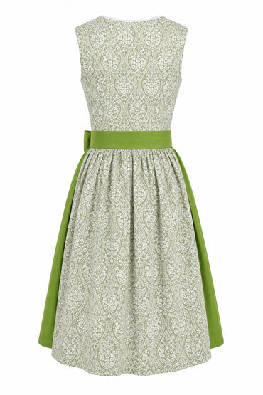 Berwin Long Dirndl 75cm Selma sage green — back