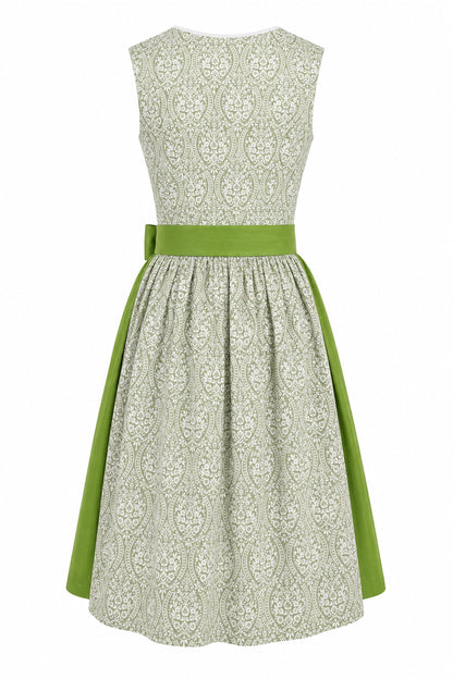 Berwin Long Dirndl 75cm Selma sage green — back