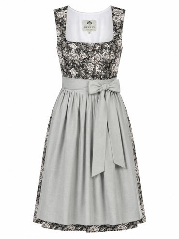 Berwin Long Dirndl 75cm Jutta olive green — front