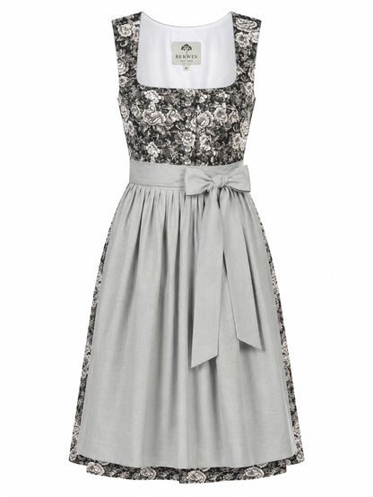 Berwin Long Dirndl 75cm Jutta olive green — front