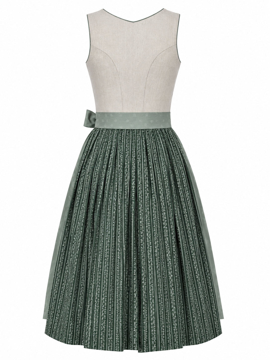Berwin Maxi Dirndl 80cm Carola sage green — back