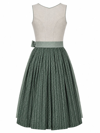 Berwin Maxi Dirndl 80cm Carola sage green — back