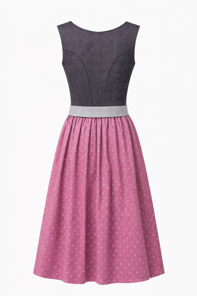 Berwin Long Dirndl 2pcs. 75cm 'Marlene' anthracite