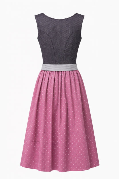 Berwin Long Dirndl 2pcs. 75cm 'Marlene' anthracite
