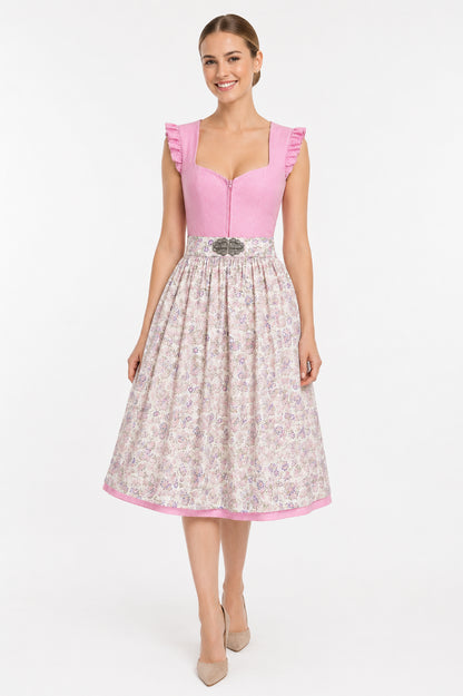 Berwin dirndl Inge pink on model