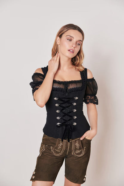 Kruger Traditional Bodice "Moonnight" black (44,46)