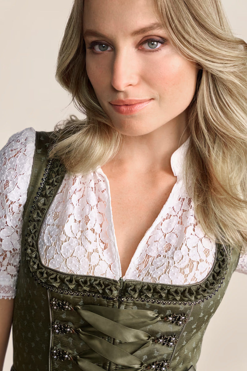 Kruger Long Dirndl 2pcs. 70cm "Mirna" green (38)