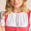 Kruger Midi Dirndl 2pcs. 60cm "Amandine" red (low stock)