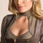 Kruger Midi Dirndl 2pcs. 60cm "Ester" olive