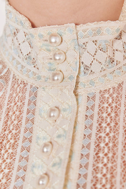 Kruger Dirndl Blouse "Kali" beige (size 36)