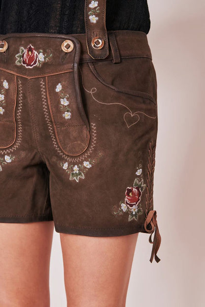 Kruger Woman's Lederhosen Short "Jorina" brown (32-40)