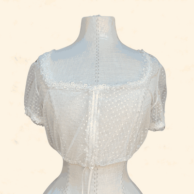 Ecru lace blouse from Kruger Collection Dirndl, made of 100% polyester, size 36.