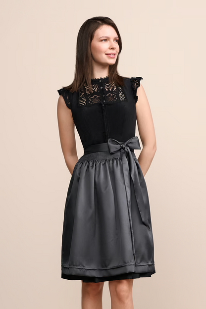 Kruger Midi Dirndl 2pcs. 60cm "Calista" black
