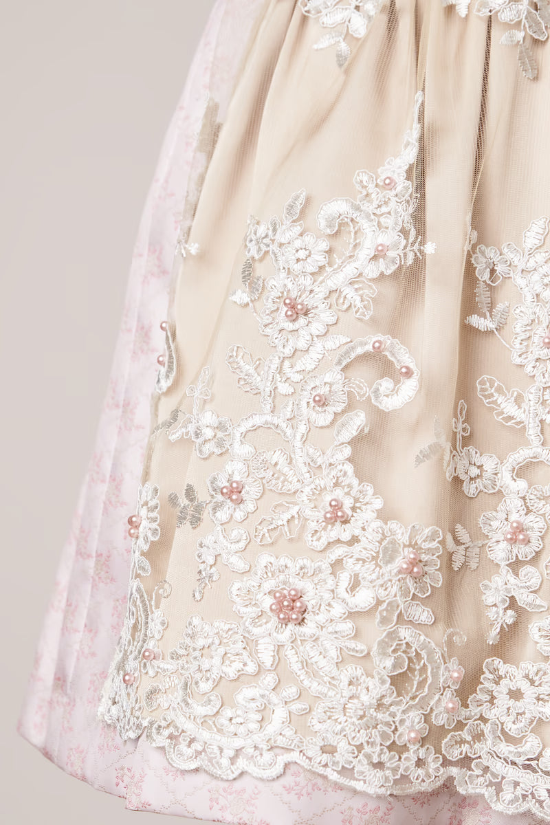 Kruger Mini Dirndl 2pcs. 50cm "Blossom" pink