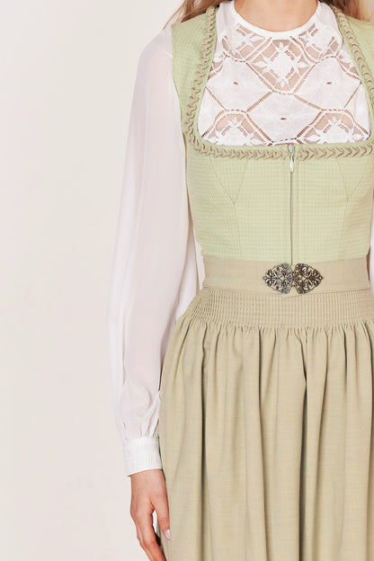 Julia Trentini Lotte Midi Dirndl, Green — 60cm