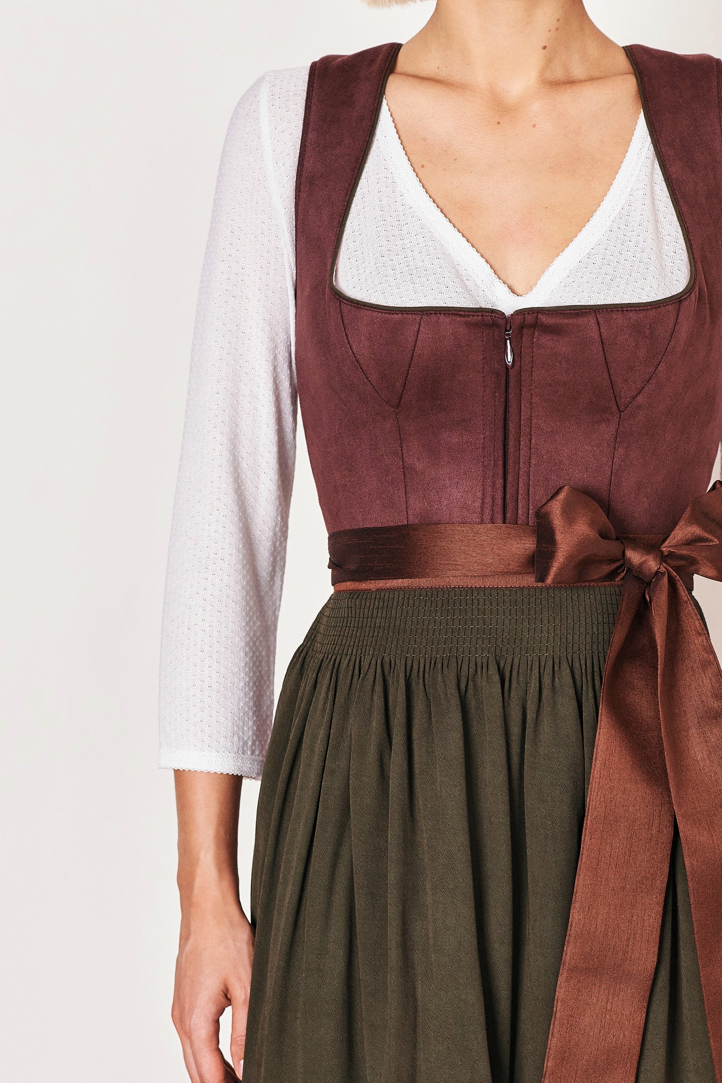 Julia Trentini Lina Midi Dirndl, Purple — 60cm