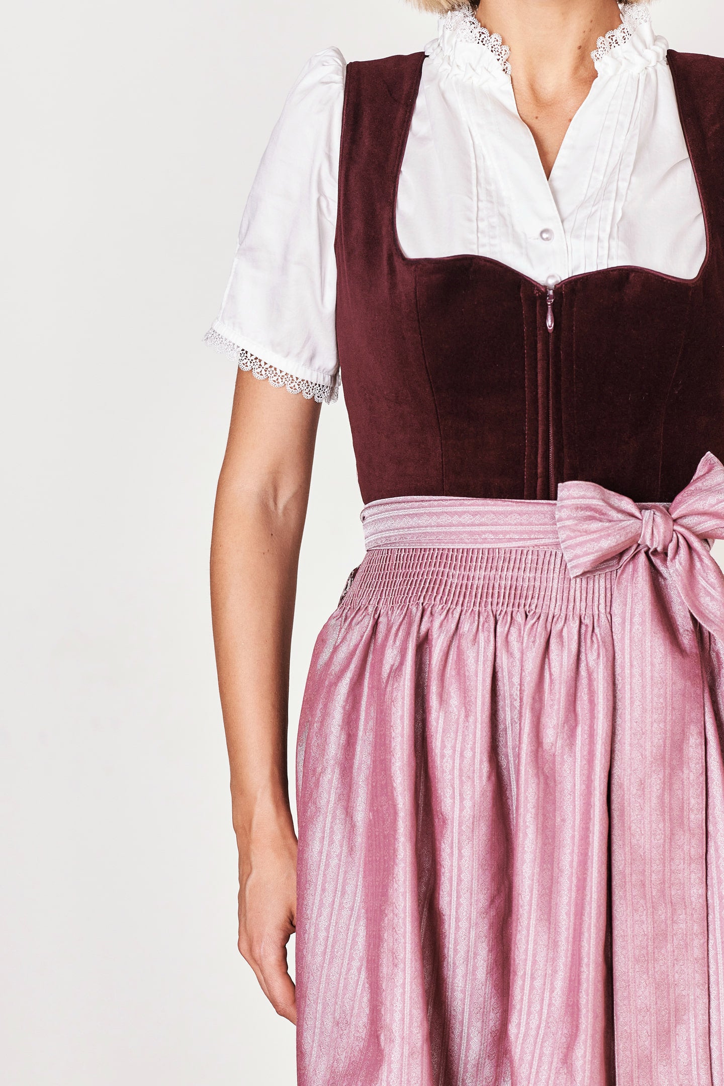Julia Trentini Carina Midi Dirndl, Red — 60cm