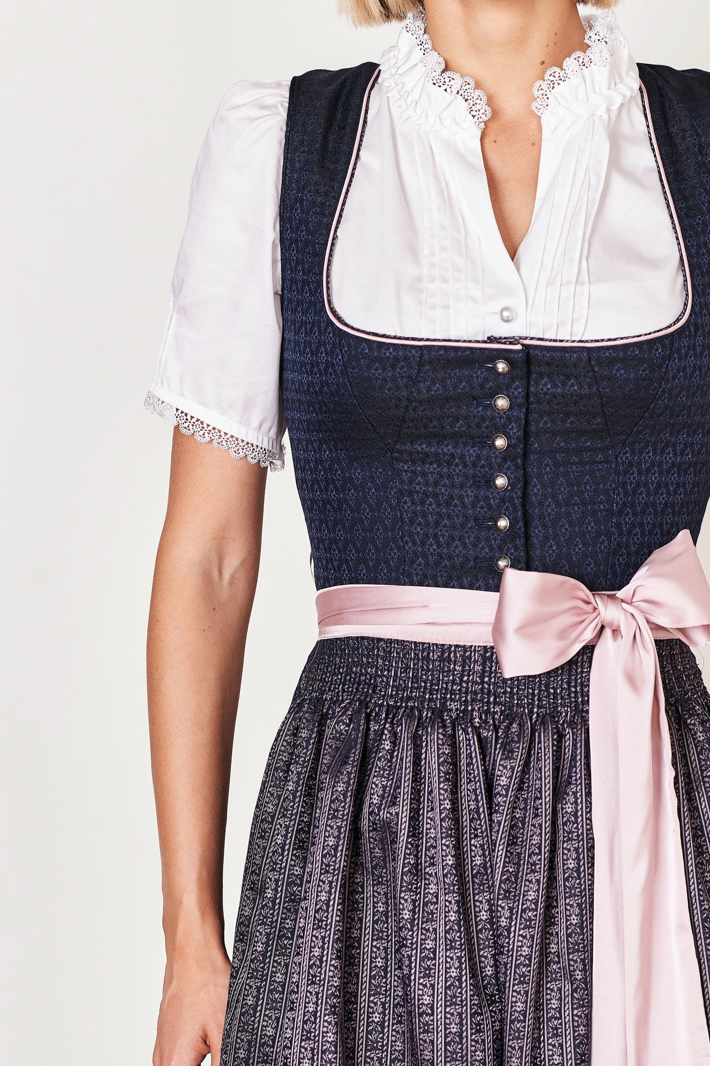 Julia Trentini Fritzi Midi Dirndl, Blue — 60cm