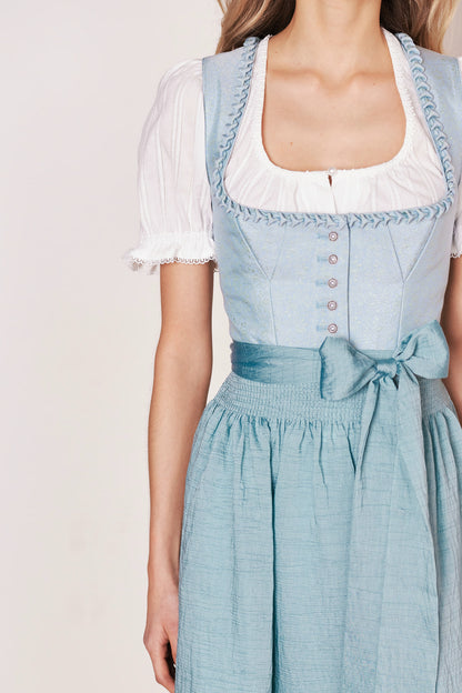 Julia Trentini Katrina Midi Dirndl, Blue — 60cm